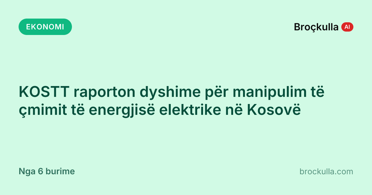 KOSTT raporton dyshime për manipulim të çmimit të energjisë elektrike në Kosovë
