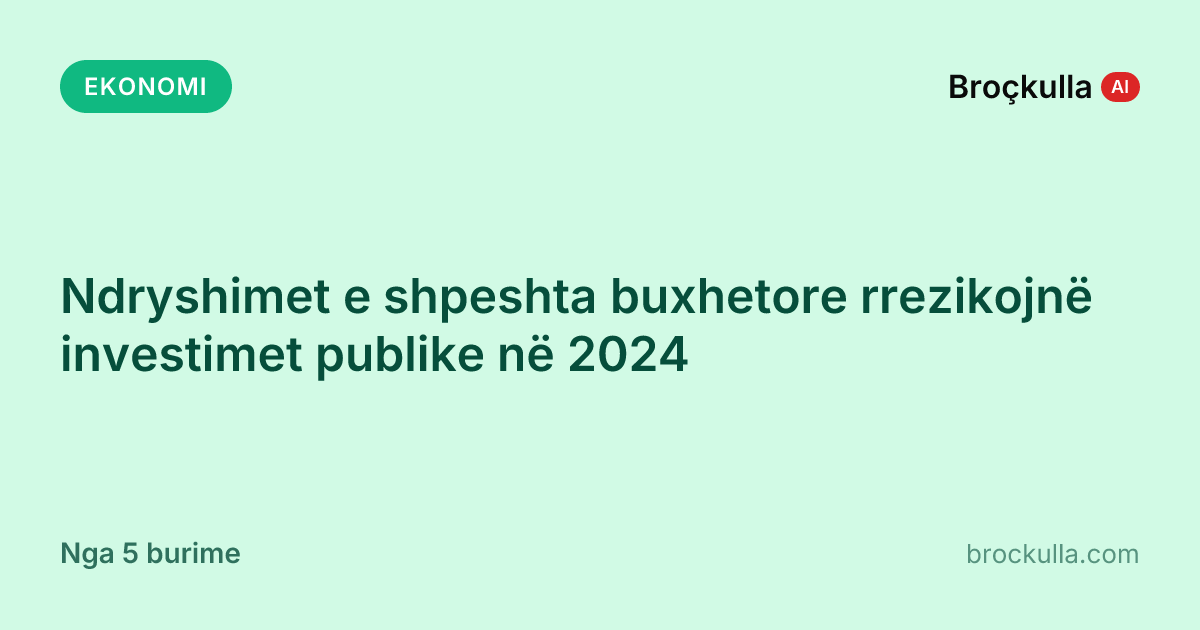 Ndryshimet e shpeshta buxhetore rrezikojnë investimet publike në 2024