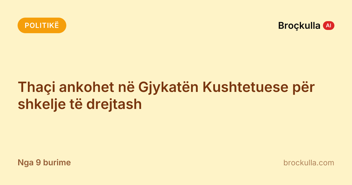 Thaçi ankohet në Gjykatën Kushtetuese për shkelje të drejtash